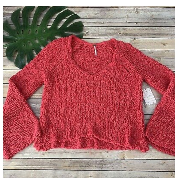 Free people sand dune sweater in hot pink - Picture 3 of 4